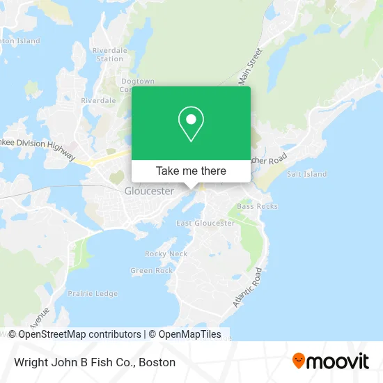 Wright John B Fish Co. map