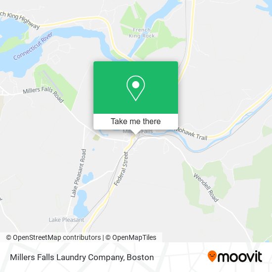 Millers Falls Laundry Company map