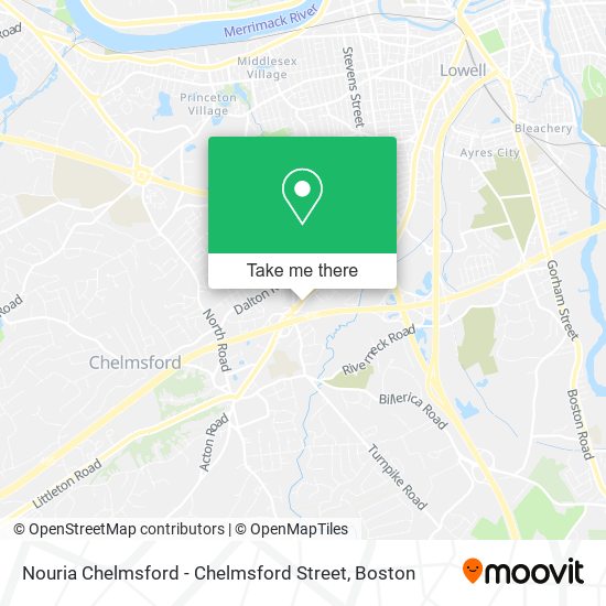 Nouria Chelmsford - Chelmsford Street map