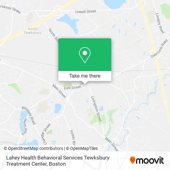Mapa de Lahey Health Behavioral Services Tewksbury Treatment Center