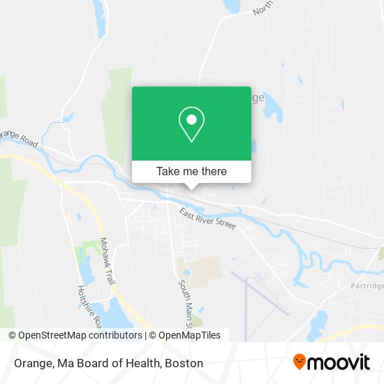 Orange, Ma Board of Health map