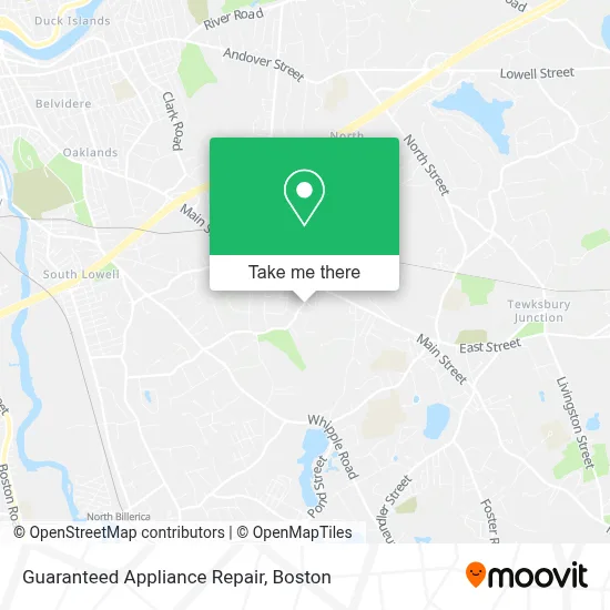 Guaranteed Appliance Repair map