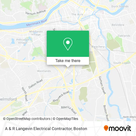A & R Langevin Electrical Contractor map