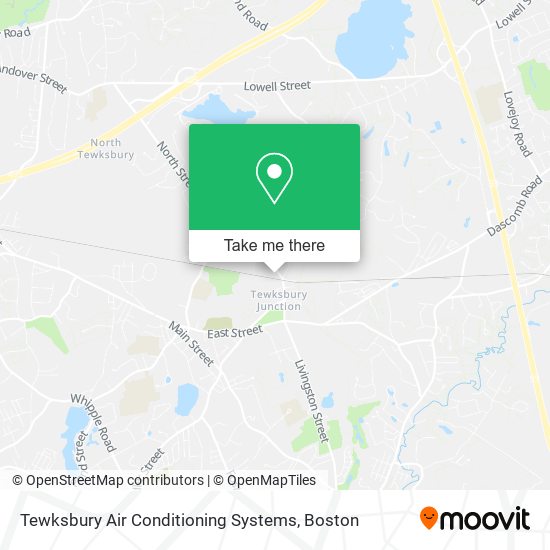 Mapa de Tewksbury Air Conditioning Systems