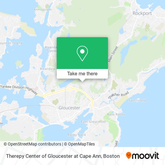 Mapa de Therepy Center of Gloucester at Cape Ann