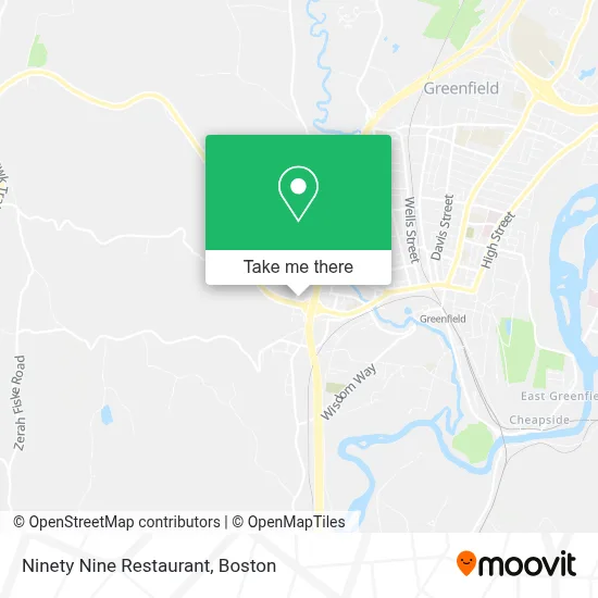 Ninety Nine Restaurant map