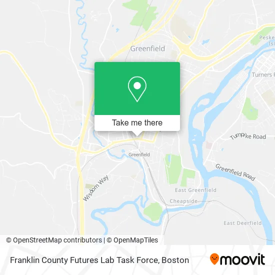 Mapa de Franklin County Futures Lab Task Force