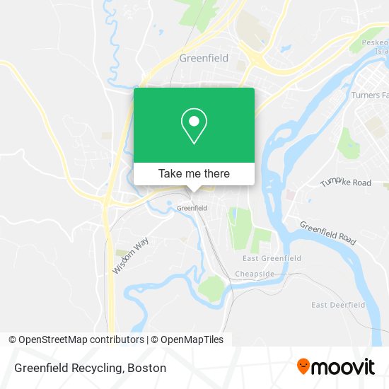 Greenfield Recycling map