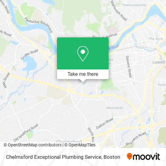 Mapa de Chelmsford Exceptional Plumbing Service