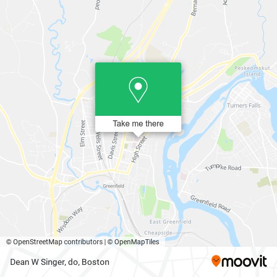 Mapa de Dean W Singer, do