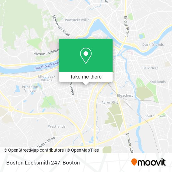 Boston Locksmith 247 map