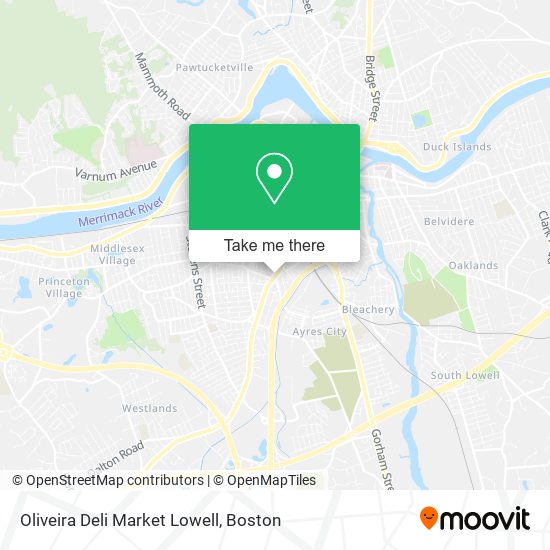 Oliveira Deli Market Lowell map