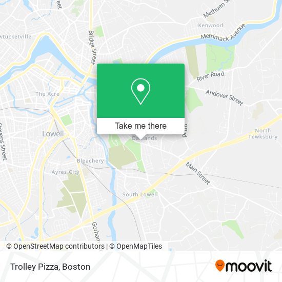 Trolley Pizza map