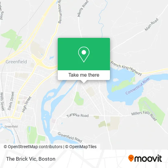 The Brick Vic map
