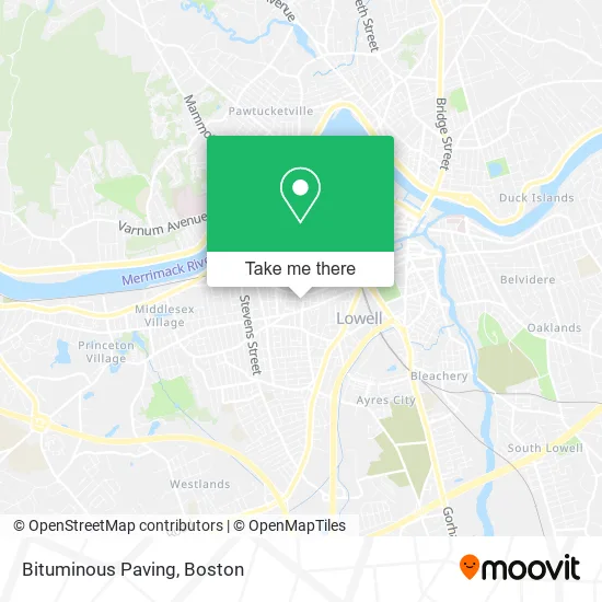 Bituminous Paving map