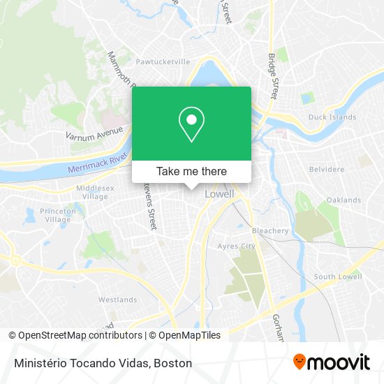 Ministério Tocando Vidas map