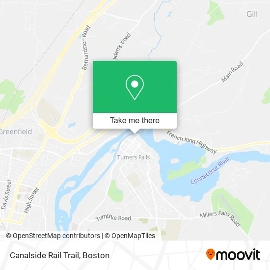 Canalside Rail Trail map