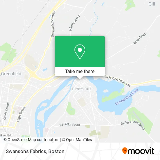 Mapa de Swanson's Fabrics