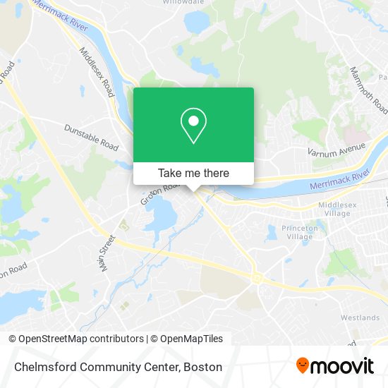 Mapa de Chelmsford Community Center