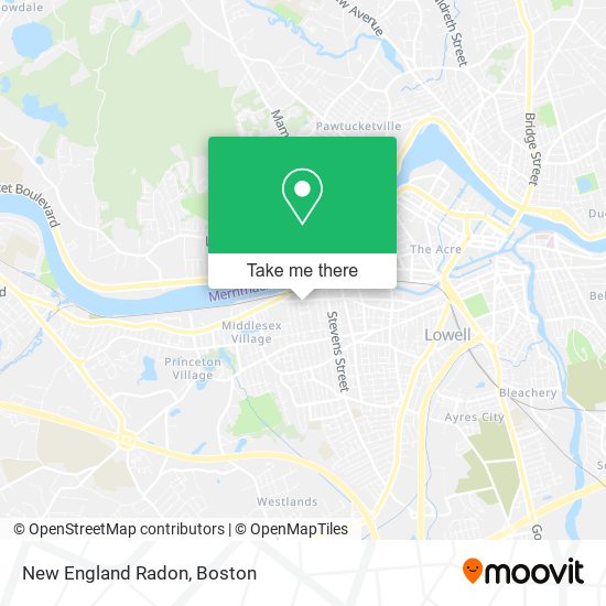 Mapa de New England Radon