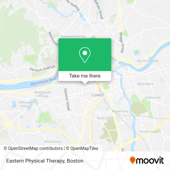 Eastern Physical Therapy map