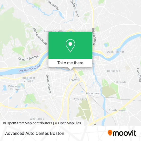 Advanced Auto Center map
