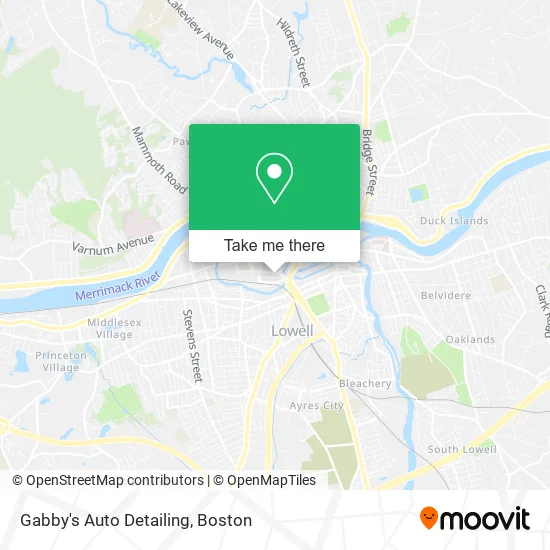 Gabby's Auto Detailing map