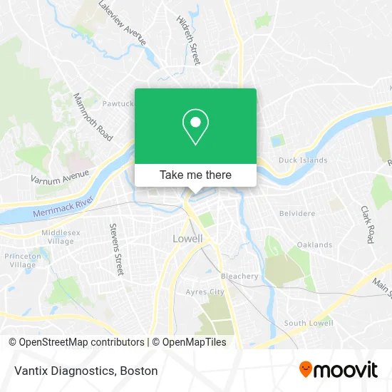 Vantix Diagnostics map