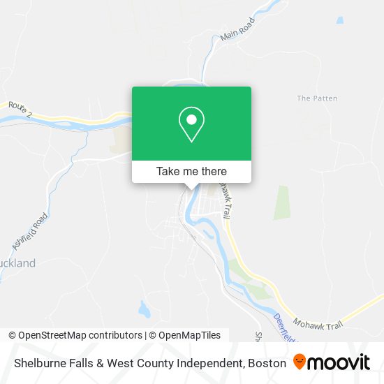 Mapa de Shelburne Falls & West County Independent