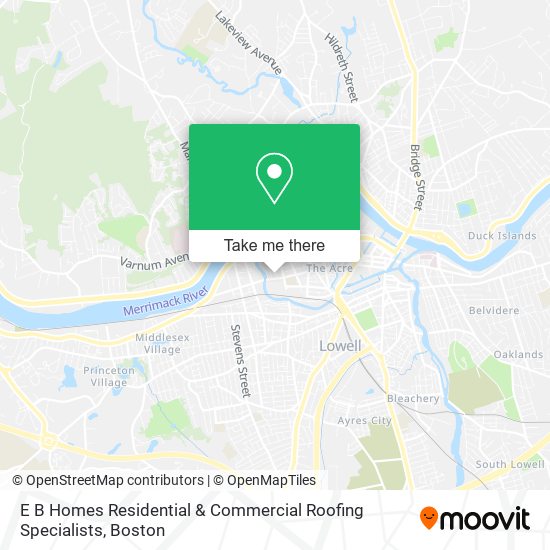 E B Homes Residential & Commercial Roofing Specialists map