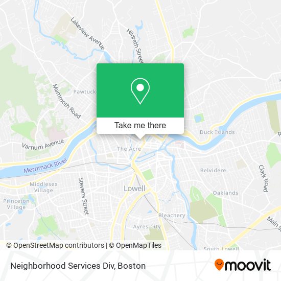 Neighborhood Services Div map