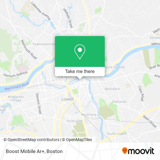 Boost Mobile Ar+ map