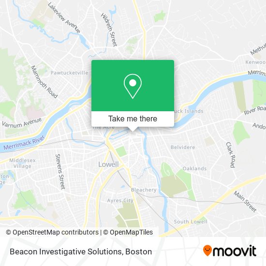 Beacon Investigative Solutions map