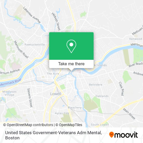 Mapa de United States Government-Veterans Adm Mental