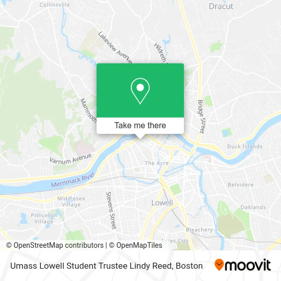 Umass Lowell Student Trustee Lindy Reed map