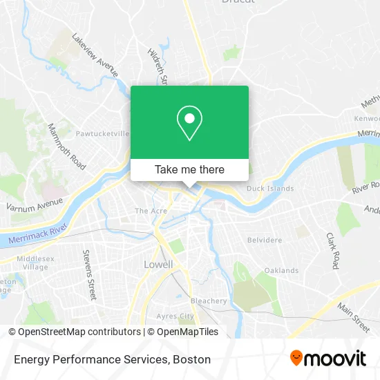 Energy Performance Services map