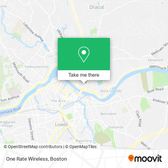 Mapa de One Rate Wireless