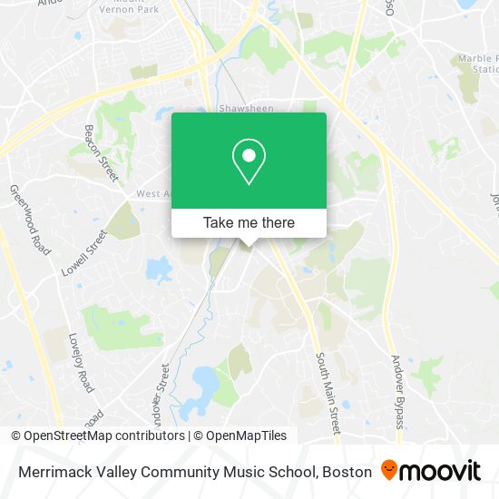 Merrimack Valley Community Music School map