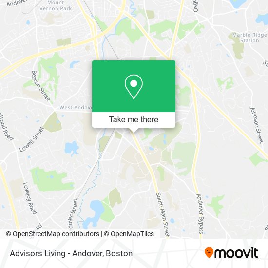 Mapa de Advisors Living - Andover