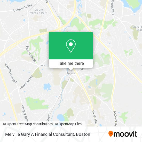 Mapa de Melville Gary A Financial Consultant