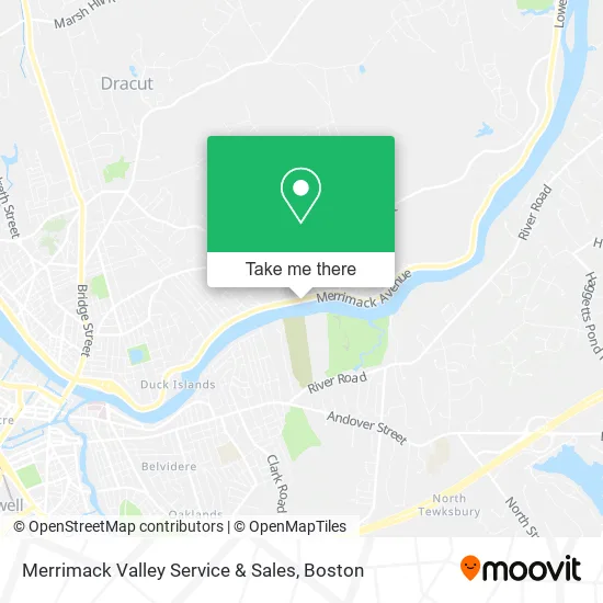 Merrimack Valley Service & Sales map