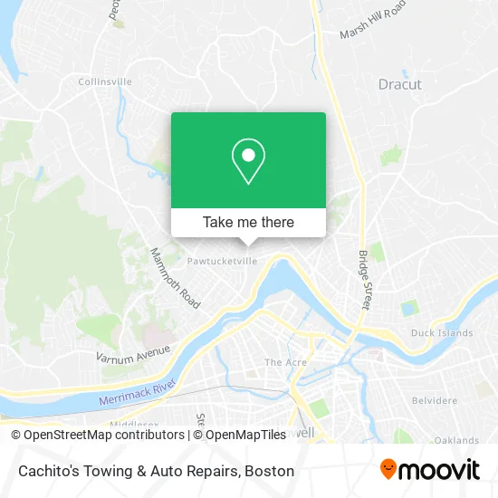 Cachito's Towing & Auto Repairs map