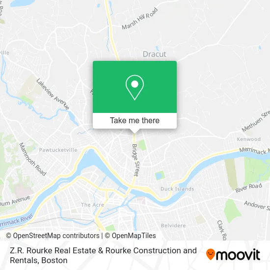 Z.R. Rourke Real Estate & Rourke Construction and Rentals map
