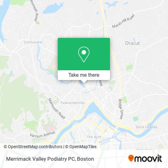 Mapa de Merrimack Valley Podiatry PC