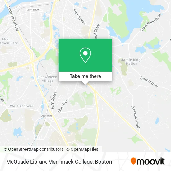 McQuade Library, Merrimack College map