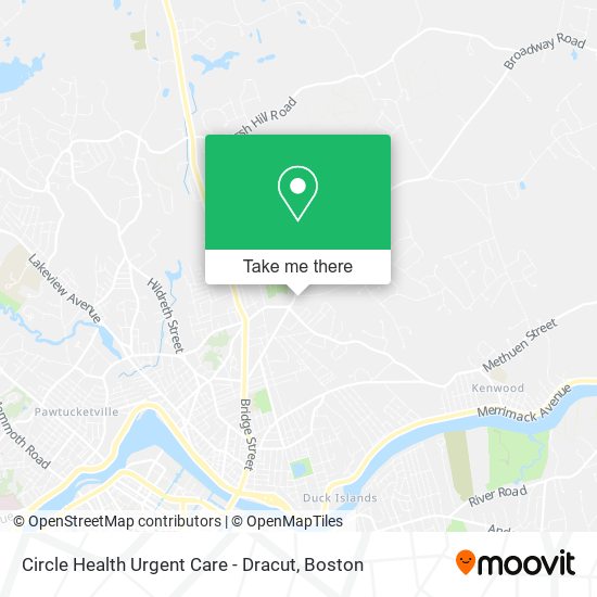 Mapa de Circle Health Urgent Care - Dracut