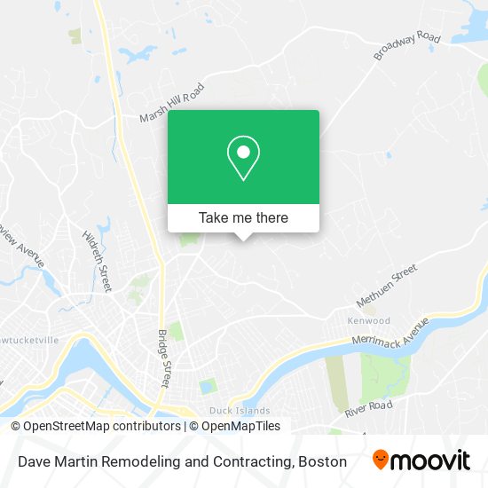 Dave Martin Remodeling and Contracting map