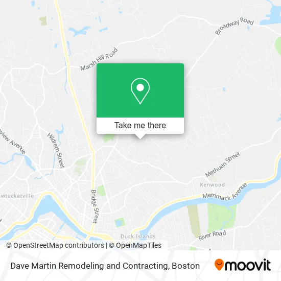 Dave Martin Remodeling and Contracting map