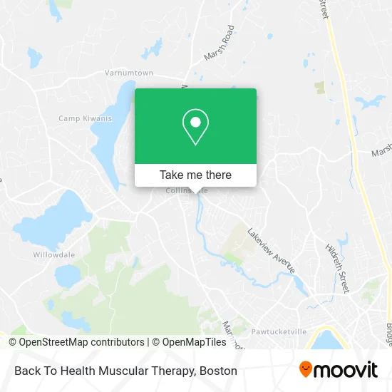 Back To Health Muscular Therapy map