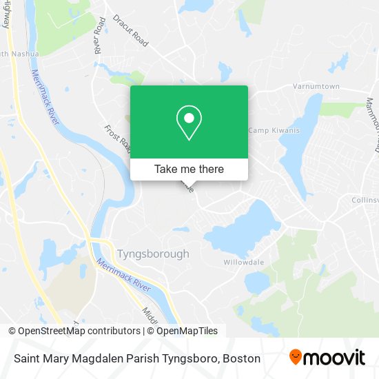 Saint Mary Magdalen Parish Tyngsboro map